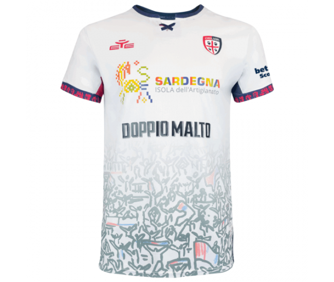 Cagliari Calcio Mens Away Soccer Jersey 2025