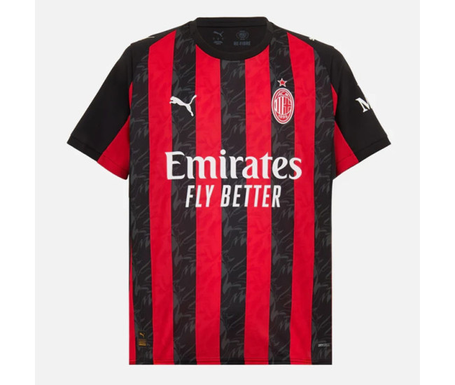 AC Milan Mens Home Soccer Jersey 2025