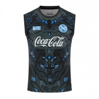 SSC Napoli Mens Ebony Training Soccer Singlet 2025