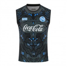 SSC Napoli Mens Ebony Training Soccer Singlet 2025