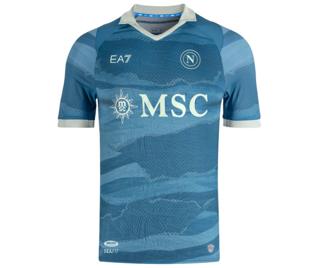 SSC Napoli Mens Partenope Limited Edition Soccer Jersey 2024