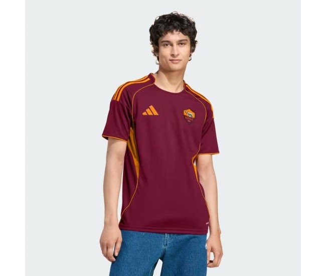 AS Roma Mens Home Authentic Soccer Jersey 2025