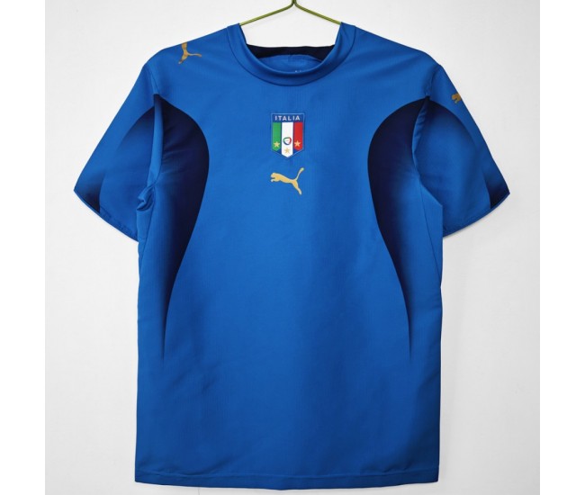 Italy Men Home Retro Soccer Jersey 2006