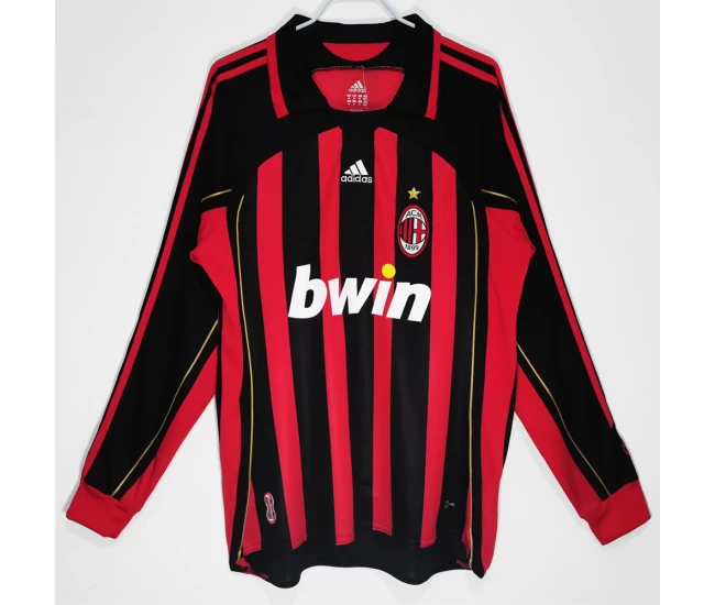 Maglia retrò a maniche lunghe AC Milan Home 2006-2007