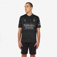 Maglia autentica scura da uomo AC Milan X Pleasures 23-24